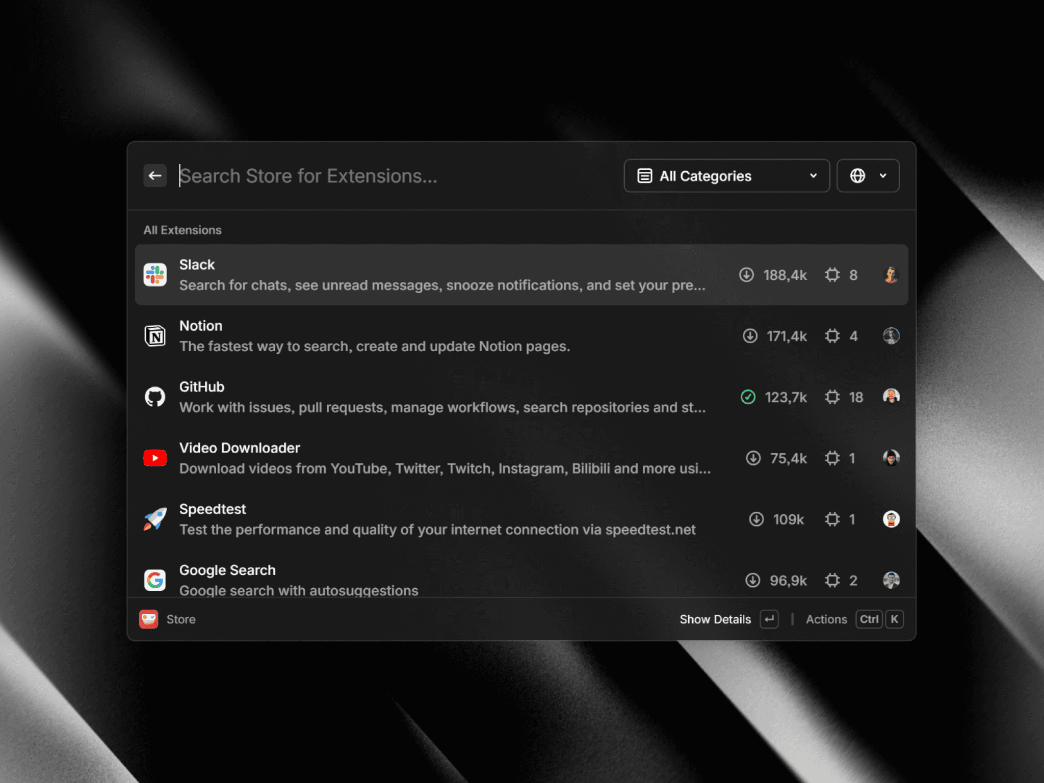 Raycast — Raycast Extension Store
